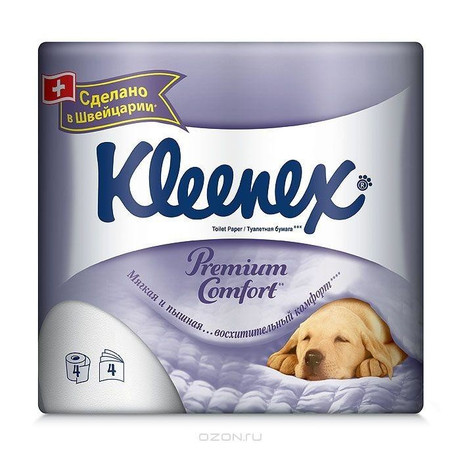 Бумага туалетная KLEENEX Премиум Комфорт, 4 шт.
