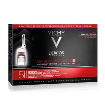 VICHY DERCOS Aminexil Усиленная формула средство против выпадения волос для мужчин 6 мл, 21 шт. (ампулы)