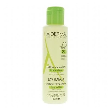А-ДЕРМА гель смягчающий очищающий 2 в 1 500 мл