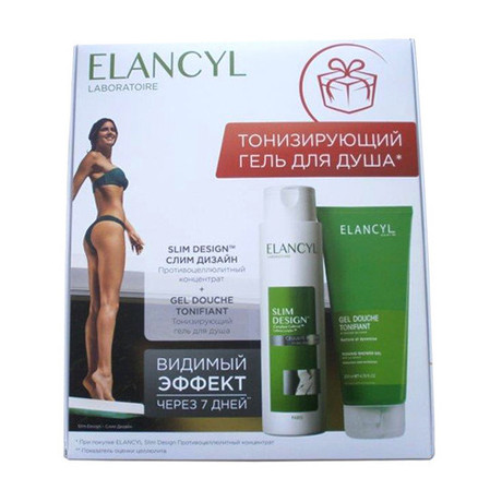 GALENIC Elancyl Cellu Slim дизайн концентрат противоцеллюлитный 200 мл + гель для душа тонизирующий 200 мл