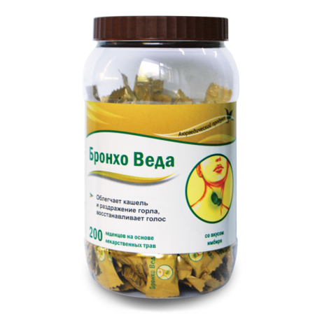 Бронхо Веда леденцы со вкусом имбиря 200 шт. (2 + 1)