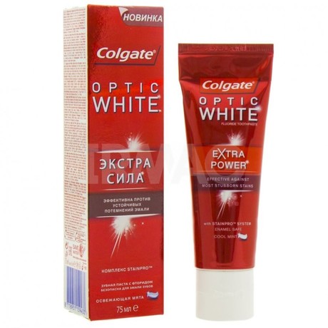 Зубная паста COLGATE Optic White Экстра сила 75 мл