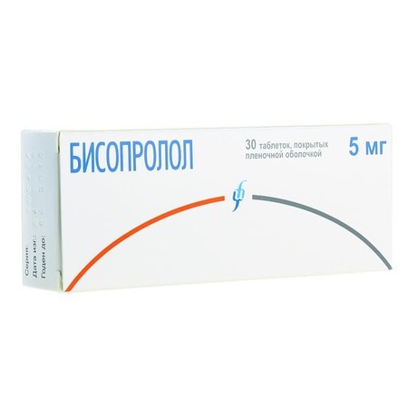 Бисопролол-Алкалоид таблетки, покрытые пленочной оболочкой 5мг, 30 шт.