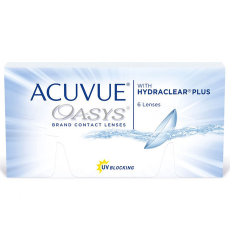 Линзы ACUVUE OASYS WITH HYDRACLEAR PLUS  (6 дней) BC 8.8  контактные мягкие корриг. (-1,00)