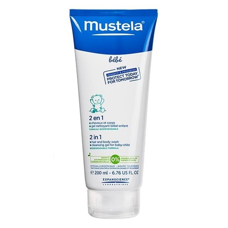 MUSTELA Bebe гель для купания 2в1 200 мл