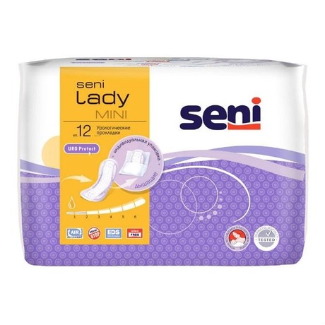 Прокладки урологические SENI LADY Mini, 12 шт.