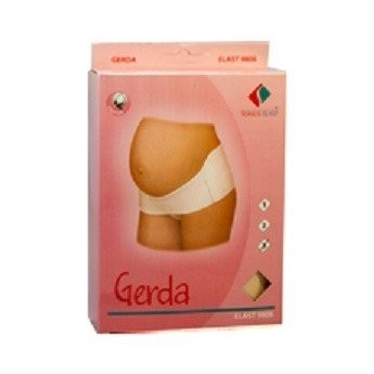 Пояс ГЕРДА эластичный поддерживающий во время/после беременности №3 (бел.) (мод. 9806)