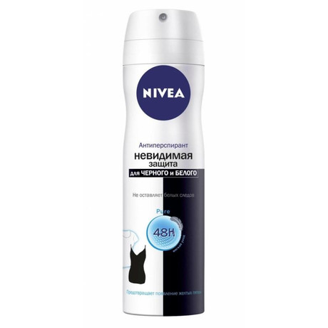 NIVEA DEODORANT Fresh "Невидимая защита" дезодорант для черного и белого 150 мл (спрей)