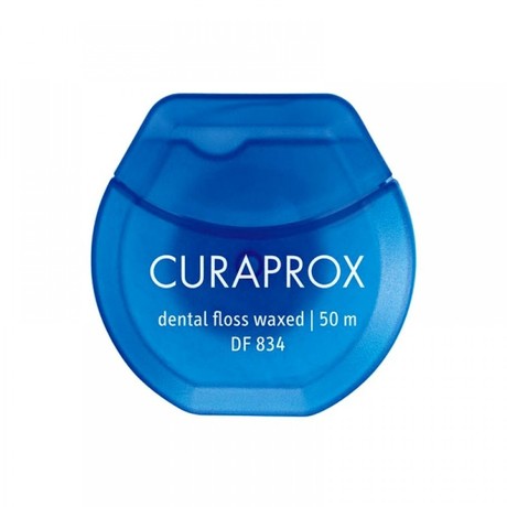 Зубная нить CURAPROX Dental Floss Waxed с ароматом мяты 50м (арт. DF 834)