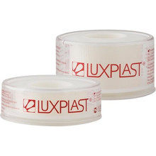 Лейкопластырь LUXPLAST катуш. 2,5х500см (гипоаллер. тканевая основа) (пласт. пенал)