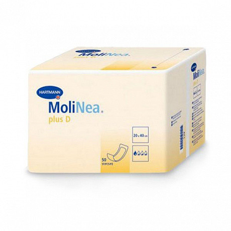 Пеленка MOLINEA PLUS D впитывающие одноразовые 20см х 40см 50 шт.