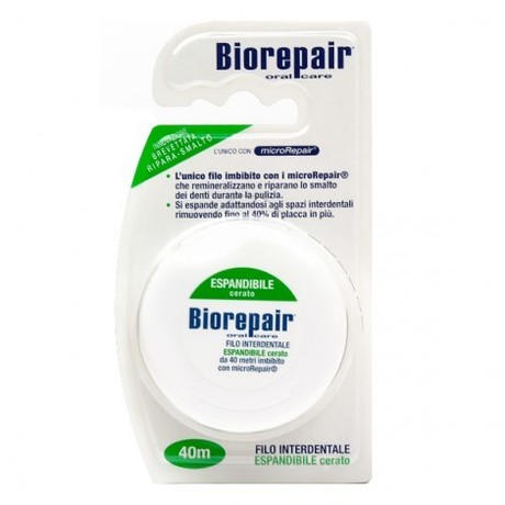 Зубная нить BioRepair Floss Expandible Waxed с воском 40м