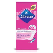 Прокладки гигиенические LIBRESSE Daily Fresh мультистайл, 20 шт.