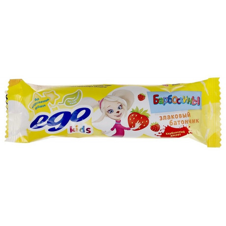 Батончики мюсли EGO Kids клубничный десерт 25г