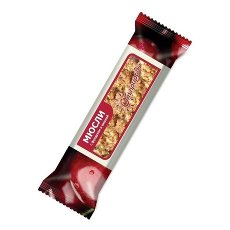 Батончики мюсли EGO фундук и вишня 25г