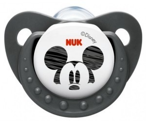 Соска-пустышка NUK Disney Микки силиконовая успокаивающая р. 1 (арт. 10 729 723)