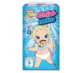 Подгузники-трусики MANEKI Chibi-Neko (с 9-14кг) разм. L, 42 шт. ии