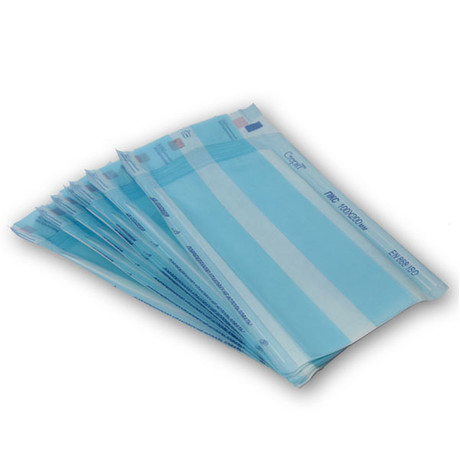 Пакет СтериТ самоклеящиеся бумажные термосвариваемые 125 х 50 х 250, 100 шт.