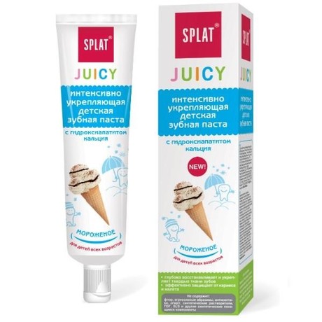 Зубная паста детская СПЛАТ Juicy укрепляющая Мороженое 35 мл