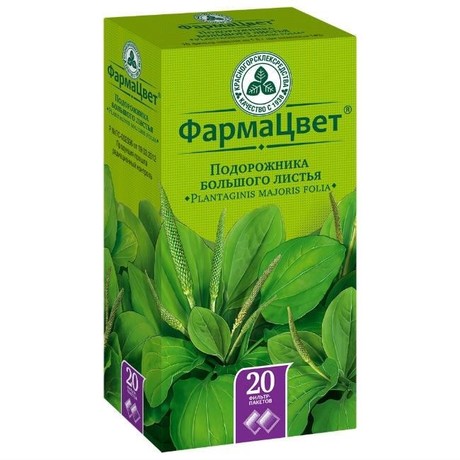 Подорожника большого листья фильтрпакетики 1,5 г , 10 шт.