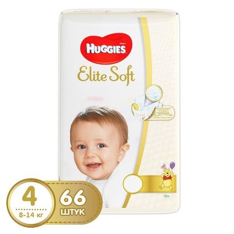 Подгузники ХАГГИС Elite Soft Mega (8-14кг), 66 шт.