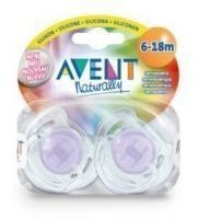 Соска-пустышка AVENT BPA-Free "Классика" силиконовая (с 6-18 мес.), 2  шт. (арт. SCF197/22)
