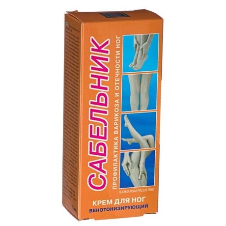Сабельник крем для ног антиварикозный крем 75мл
