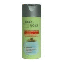 Шампунь-кондиционер KERA-NOVA 3 в 1 для хрупких и тонких волос 400 мл (Ф-229)