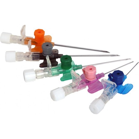 Катетер для периферических вен G14 с доп. портом код оранж.