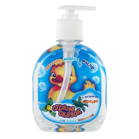 Мыло детское СТРАНА СКАЗОК череда жидкое 300мл (диспенсер)