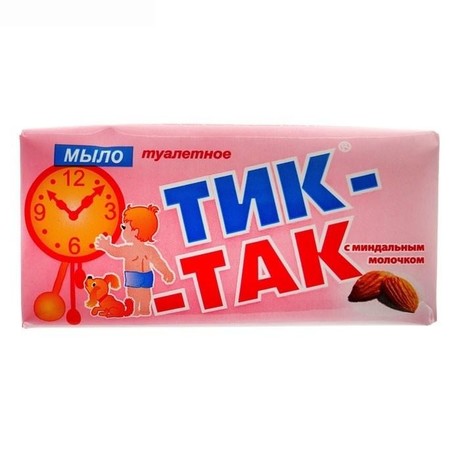 Мыло детское ТИК-ТАК с миндальным молочком 100г
