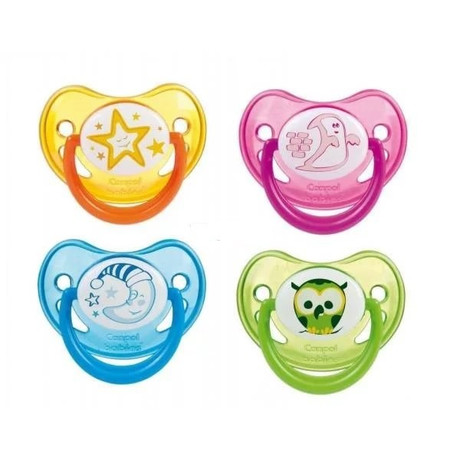 Соска-пустышка CANPOL BABIES силиконовая ортодонтическая  (0-6мес.) (арт. 22/500)
