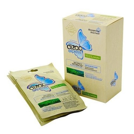 Маска косметическая DIZAO Express "Морские биопептиды" увлажняющая для лица