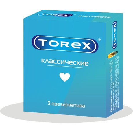 Презерватив TOREX классический гладкий, 3 шт.