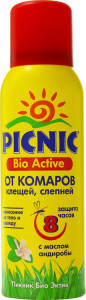 Пикник аэр. от комаров, слепней и клещей 125мл