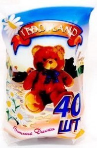 Ватные диски TEDDY Land, 40  шт. (арт. 1115)