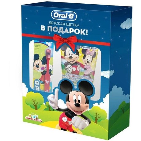 Зубная щетка детская ORAL-B Mickey for kids 20 мягкая+ зубная паста Stages Ягодный взрыв 75мл