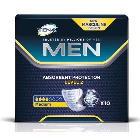 Прокладки гигиенические TENA MEN уровень 2, 10 шт.