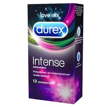 Презерватив DUREX INTENSE ORGASMIC (рельефные), 12 шт.