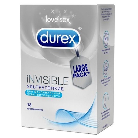 Презерватив DUREX Invisible, 18 шт.