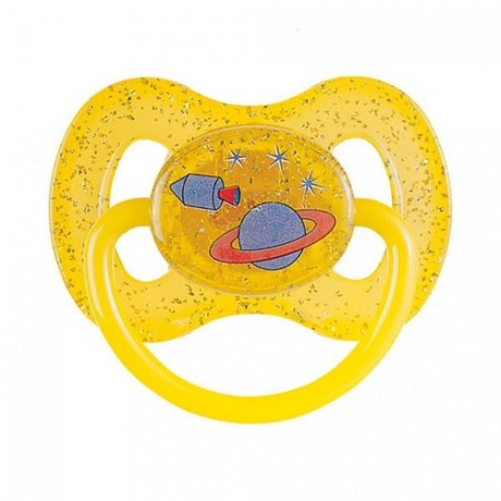 Соска-пустышка CANPOL BABIES латексная круглая"Космос" (0-6мес.) (арт. 23/221)
