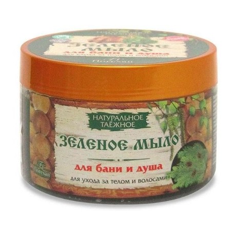Мыло ФЛОРЕСАН Натуральное таежное Зеленое для бани и душа для ухода за телом и волосами 450 г (Ф-38)