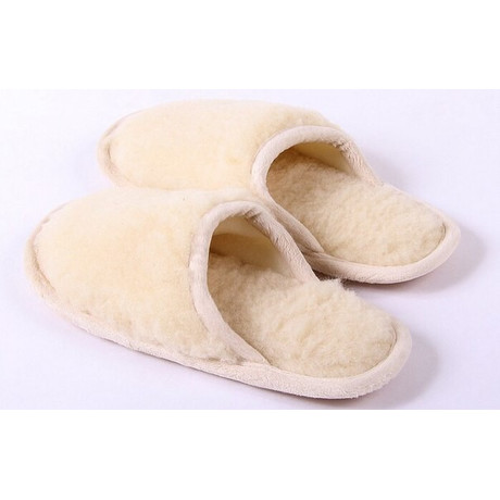 Тапочки из овечьего меха разм. 43-44 (комбинир.)