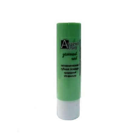 Помада для губ АКЦЕНТ-АКТИВ антигерпесная с UF-фильтром (зеленый чай) 4г
