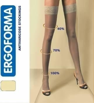 Чулки ERGOFORMA антиварикозные 15-18мм размер (тел.) №6 (арт. 201)