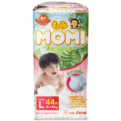 Подгузники-трусики MOMI L (9-14кг), 44 шт.