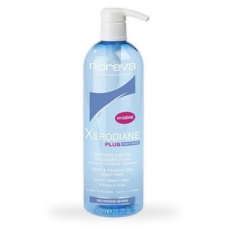 Гель NOREVA Xerodian+ мягкий очищающий обогащенный для лица и тела 745 мл (1+1)