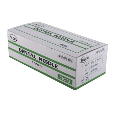 Игла NIPRO карпульные G30 (0,3х25мм), 100 шт.