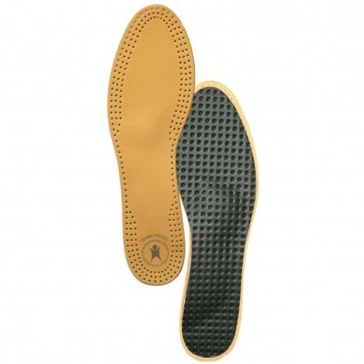 Стельки TERNEZA ортопедические мужские, женские мягкие, кожа (арт. СТ-130) разм. 35