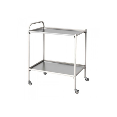 Стол процедурный передвижной с 2-мя полками МСК-501М (нерж)